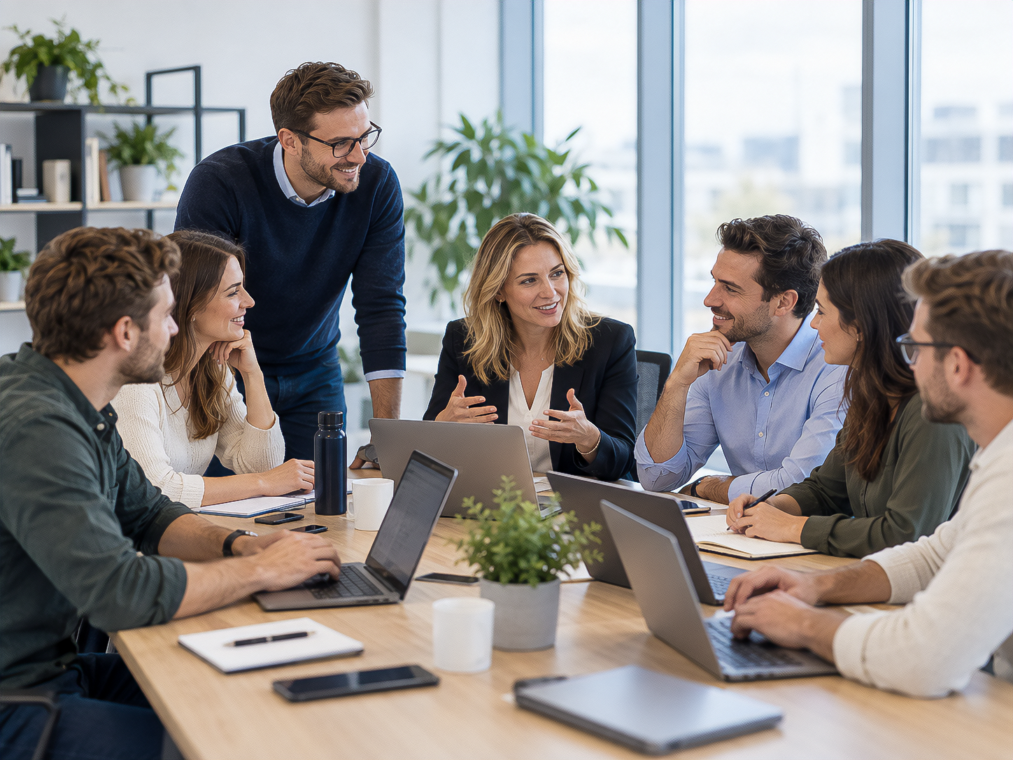 L'équipe NextStoria en réunion de travail, intégrateur Microsoft basé à Reims