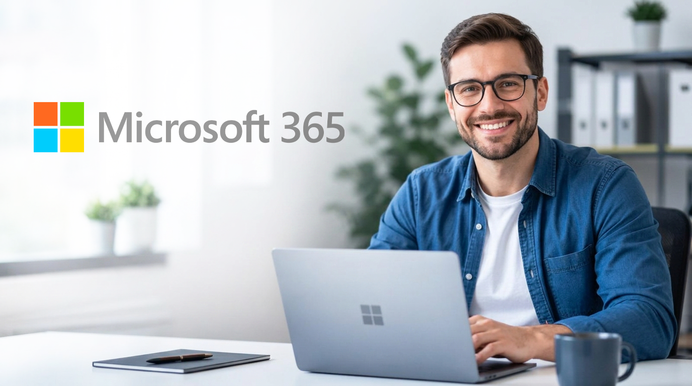 Logo Microsoft 365 : suite collaborative Teams, Outlook, SharePoint et OneDrive déployée par NextStoria