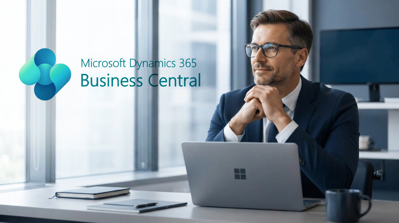 Logo Microsoft Dynamics 365 Business Central, l'ERP déployé par NextStoria pour les PME et ETI